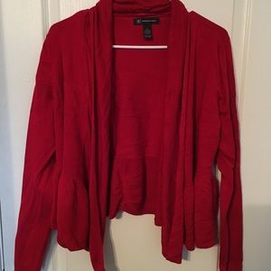 Black and red cardigans